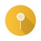 Spiral lollipop flat design long shadow glyph icon