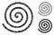 Spiral Mosaic Icon of Inequal Items