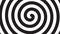 Spiral optical illusion - rotating 4k 30fps background - black white, seamless loop