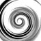 Spiral pattern. Vortex, volute visual effect - Abstract monochro