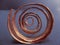 Spiral of piece copper