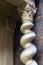 Spiral Pillar of Clifton House in Kings Lynn, Norfolk, UK