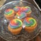 Spiral rainbow cupcakes
