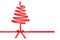 The spiral ribbon looks like Christmas tree
