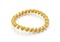 Spiral rubber band isolatedon white background