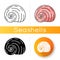 Spiral shell icon