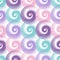 Spiral swirls complicated seamless pattern vector design.