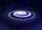 Spiral vortex galaxy in space