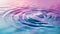 Spiraling water ripple with a pinkish hue abstract backdrop