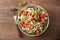 Spiralized courgette salad greek style with tomato feta olives c