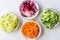 Spiralized Vegetables Noodle Carrot, Beetroot, Zucchini and Cucumber