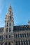 Spire of Brussels Town hall, Belgium.