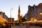 Spire of Gdansk Main Town Hall in twilight