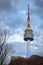 The spire of N Seoul Tower, or Namsan Tower