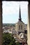 The spire of the Saint-Pierre-du-Marais chuch, Saumur,