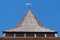 Spire of village church, West Clandon, Surrey.