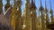 Spires of Burmese Golden Pagodas in Myanmar