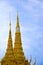 Spires of Cambodian Royal Palace Building