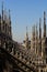 Spires of the Duomo Basilica, Milan.