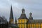 spires of the university building in Bonn and the spires of the Bonner Muenster