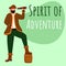 Spirit of adventure social media post mockup