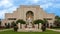 `The Spirit of the Centennial` statue of concrete and plaster in front of the Woman`s Museum in Fair Park in Dallas, Texas.