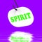 Spirit On Hook Displays Spiritual Body Or Purity