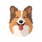 Spirited Portraits: Bold Corgi Icon In Extruded Design