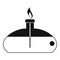 Spiritlamp icon, simple style
