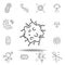 spirochete bacteria science line icon. element of bacterium virus illustration icons. signs symbols can be used for web logo