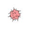 spirochete bacteria science line icon. element of bacterium virus illustration icons. signs symbols can be used for web logo