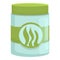 Spirulina jar icon cartoon vector. Seaweed plant