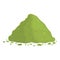 Spirulina powder pile icon cartoon vector. Seaweed plant