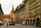 Spitalgasse street with Kafigturm and Pfeiferbrunnen fountain, Bern