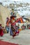 Spiti, Himachal Pradesh, India - March 24, 2019 : Traditional Lama Mask Dance in Himalayas