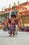 Spiti, Himachal Pradesh, India - March 24, 2019 : Traditional Monk Mask Dance