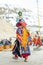 Spiti, Himachal Pradesh, India - March 24, 2019 : Traditional Monk Mask Dance
