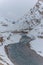 Spiti River in winters in himalayas of India