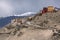 Spitok gompa Buddhist monastery with high Himalaya mountains on background, Ladakh