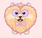 Spitz dog cute cartoon