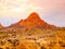 Spitzkoppe, aka Sptizkop - unique rock formation of pink granite in Damaraland landscape, Namibia, Africa