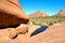 Spitzkoppe area with beautiful rock formations, arches, lakes between rocks in Damaraland Namibia