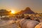 Spitzkoppe mountain sunset, Namibia, Africa