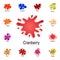 splash of cranberry juice icon. Detailed set of color splash. Premium graphic design. One of the collection icons for websites,