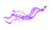 Splash of thick purple liquid. 3d illustration, 3d rendering