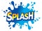 Splash water drop logo icon