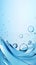 Splashes of clear clean water. Water purification and healthy lifestyle concept.