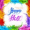 Splashy Happy Holi background