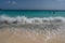 Splashy Waves at Cas Abou Beach shoreline Views around the caribbean island of Curacao