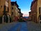 Splendid ancient street in Saluzzo town, Piedmont region, Italy. Colours, history, enchanting architecture and art